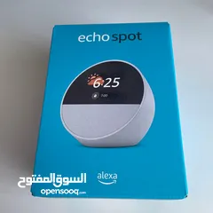  4 ALEXA Echo Spot Full sound compact smart speaker with Alexa