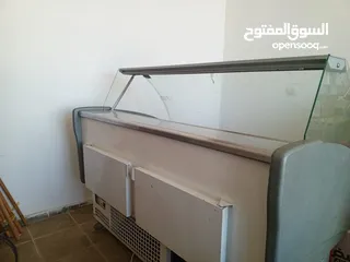 6 ثلاجة عرض أفقية مع فريزر