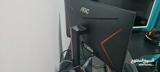  6 شاشتين للبيع samsun and aoc gaming monitor