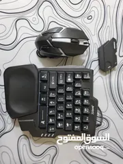  1 كيبورد و ماوس rgb و محول و ماوس باد