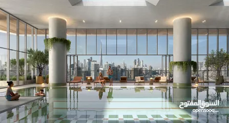  15 شقة متميزة بإطلالات خلابة على برج خليفة بمساحة واسعة 641 قدم وبمقدم 10% فقط