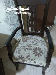  2 غرفة سفره 8 كراسي خشب لاتيه
