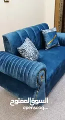  6 طقم كنب  خشي سويد