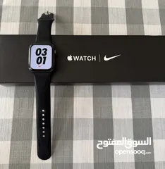 1 Apple Watch series 6 44mm black nike edition used like new