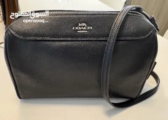  2 Original Coach black leather Bennett cross body