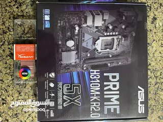  11 قطع كمبيوتر   CPU Core i5 9th Gen + Motherboard ASUS + HyperX Fury 8GB RGB x2