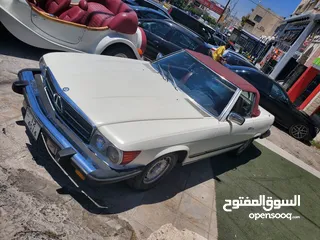  6 سيارات اعراس . مكتب سيارات اعراس مرسيدس SL380 كلاسيك للايجار اعراس تصوير vintage classic old cars
