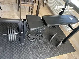  2 بيع معدات اللياقة البدنية، في مقعد  البنش والأوزان Multi-purpose workout bench