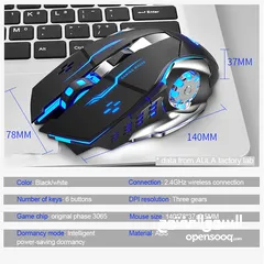 2 ماوس جيمنغ أصلي لألعاب الفيديو الاحترافية وايرلس Aula SC100 Gaming Mouse Wireless