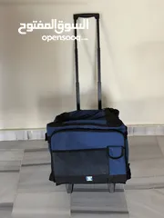  2 New large capacity insulated cooler box with  Wheels ايس بوكس او حافظ طعام بارد مع عجلات جديد