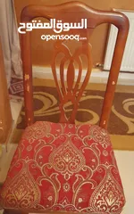  2 كراسي سفره  عدد 6  زان
