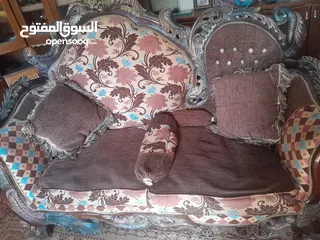  1 كنب خشب مستعمل