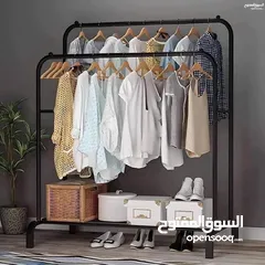  9 وفرنالك الحل الأمثل لتعليق الملابس بأشيك شكل خزانة و ستاند لتعليق الملابس متنقل معدني سهل الحركة