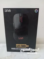  1 Devo Gaming Mouse - Lit-Two Wireless - Black