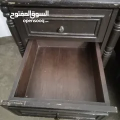  7 غرفه نوم لاتيه 18 بحاله جيده جدا سرير مع خزانة ودرجين وتسريحة مستعملة للبيع