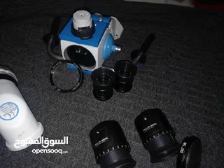  8 Surgical Microscope Moller Wheddle Spectra 500 Binocular and eyepieces with C-arm and Objective lens