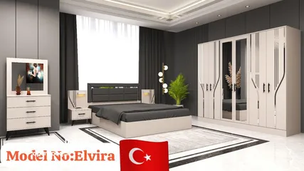  1 غرف نوم تركي 7 قطع مميزه شامل تركيب ودوشق الطبي مجاني