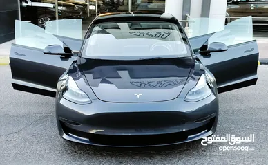  13 تيسلا 2023 MODEL 3 فحص كامل 4 جـيـد ممشى قليل 20 الف بحالة الوكالة لون فيراني مميز بسعر محرووق ولقطة