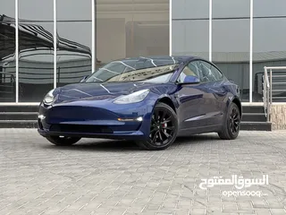  2 Tesla model 3 2023 فل كامل  تيسلا موديل 3 فحص كامل بسعر مغرري  لون كحلي جنط كبير اصليي  ايرباق اصلي