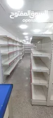  7 رفوف جانبي ووسطي وقائم شبه وكاله بسعر حرق