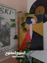  1 لوحة فنية يدوية.  Hand-painted artwork acrylic paint