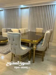  30 غرفه سفره فخمه مصريه حفر يدوي  ملبس ورق الذهب  استيراد مصر
