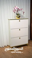  3 خزانة الأحذية الملكية – لمسة فخامة تغيّر مدخل بيتك بالكامل  مش مجرد خزانة... هاي قطعة ديكور راقية