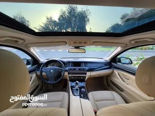  13 BMW 5 Series 2015, GCC Specs, Top Option, Single Owner, Accident free