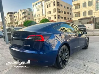  9 Tesla Model 3 Performance 2022  جمرك اليوم ترخيص وتأمين سنه كامله
