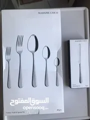  1 طقم ملاعق وشوك وسكاكين موديل كراون  Crown Fork,Spoon  & Knife set