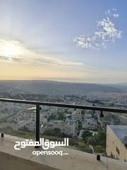  7 شقة فاخرة بإطلالة  مميزة بارقى مناطق عمان الغربية الجبيهة ارضي واخير مع رووف وطوابق