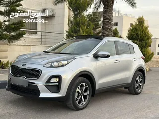  9 KIA SPORTAGE 2022 full option وارد الوكالة تحت الكفالة قاطع مسافة 70 الف كم