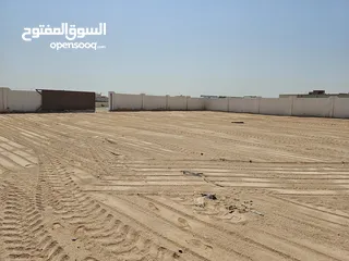  15 أرض صناعية زاوية للبيع مؤجرة مساحة 1500متر مسورة مجهزة صحار العوهي