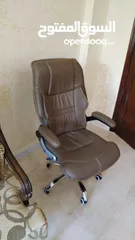  1 كرسي مكتب  جلد طبيعي مميز