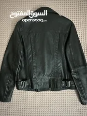  3 Leather biker jacket Mango