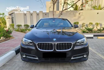  1 BMW 5 Series 2015, GCC Specs, Top Option, Single Owner, Accident free