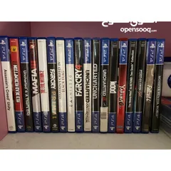  4 سيديات اللعاب بلايستيشن cd ps4