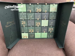  3 Empty Harrods beauty calendar