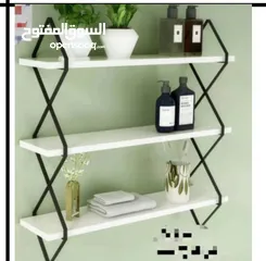  1 وهاي الرفوف الحديد والخشب هي اللمسة اللي بتكمل المكان بسعر 50 شيكل وكل 3 بسعر 99 شيكل مش مجرد