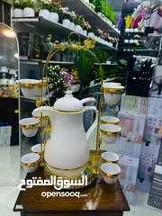  4 طقم دلة +12 فنجان +حمالة