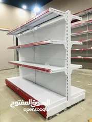  5 رفوف مع ستاند وسلال للمحال التجارية بسعر مغري جداً