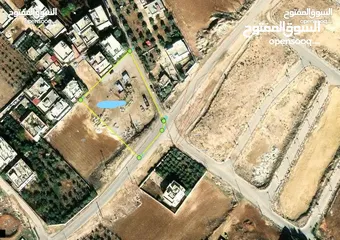  2 قطعة ارض شمال عمان ابونصير على شارعين سكن ج للبيع