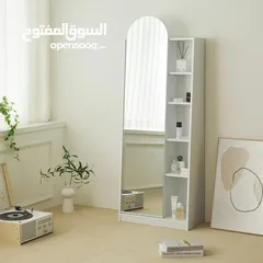  2 خزانة الرفوف مع دفة مرايا بتعطيك الاثنين!  خزانة 4 رفوف مع دفة مرايا