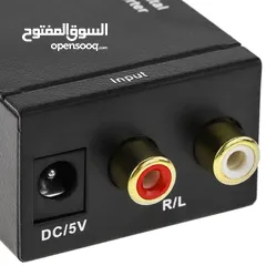  7 Analog to digital audio converter with 2xRCA to toslink and coax  Analog to digital audio converter
