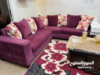  14 طقم كنب كورنر 8 مقاعد بحاله ممتازه