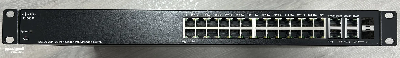  2 Cisco switch SG300-28P POE Managed