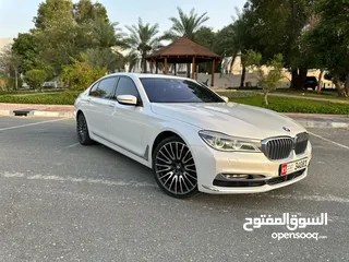  4 بي ام دبليو 750LI ابيض 2016 خليجي BMW 750LI White GCC 2016