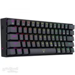  2 كيبورد ميكانيكي اصلي سلكي REDRAGON K630 DRAGONBORN USB WIRED KEYBOARD RED SWITCH 60%
