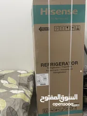  7 ثلاجة هايسنس ب بابين جديد جدا 260 لتراً  43 كيلو two-door refrigerator 260 liters  Brand new HİSENSE
