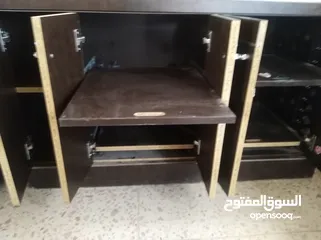  3 طاولة خشب شبه مكتب